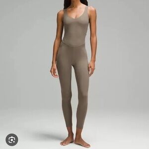 LULULEMON Align Bodysuit Jumpsuit 25” in Nomad 4